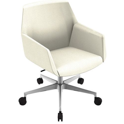 Fauteuil Dune Dossier Bas Pied Alu Tissu M1 B01/9 Beige