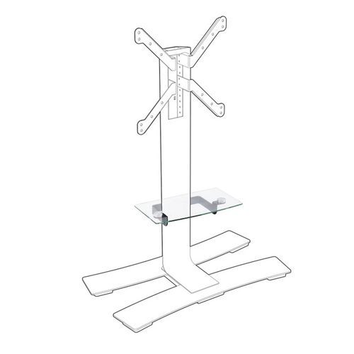 Option Tablette Verre Erard Pro Pour Colonne Will Blanche