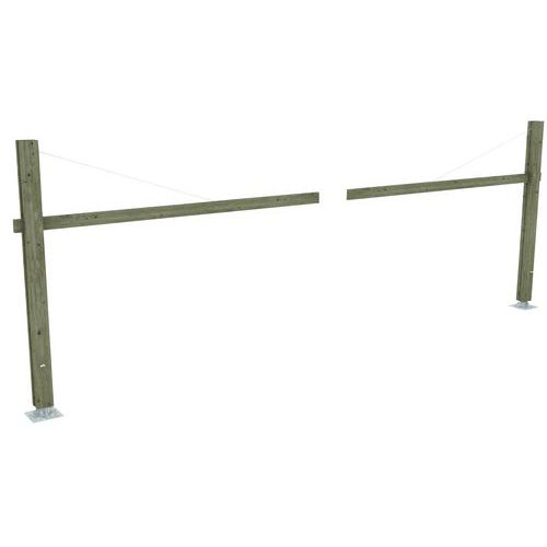 Mobextan - Limiteur de hauteur pivotant - Passage 6m - Bois - Garantie 10 ans
