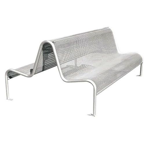 Banc double Troke 2,08 m acier gris 9006 Banc double Troke 2,08 m acier gris 9006