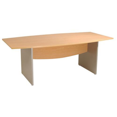 Table Quatuor Tonneau 200x100cm Hêtre/alu