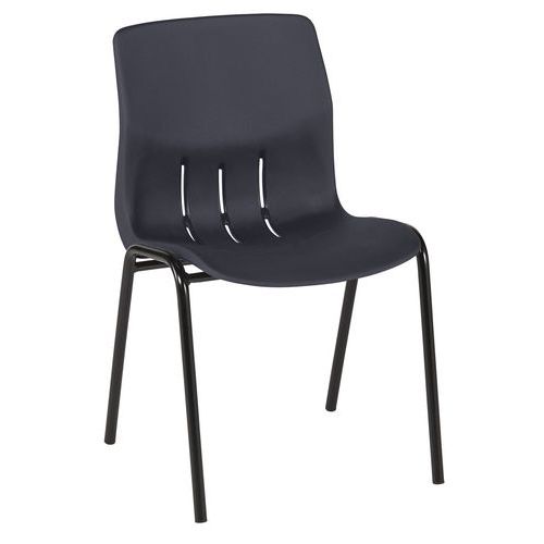 Chaises Réunion Rio M2 Pièt.rond Noir 9778 Anthracite