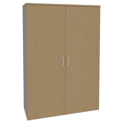 Armoire 2 Portes Battantes 120x180 Hêtre/alu