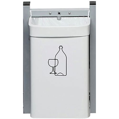 Poubelle City Murale Blanc