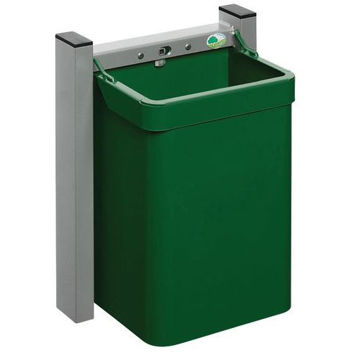 Poubelle City Murale Vert