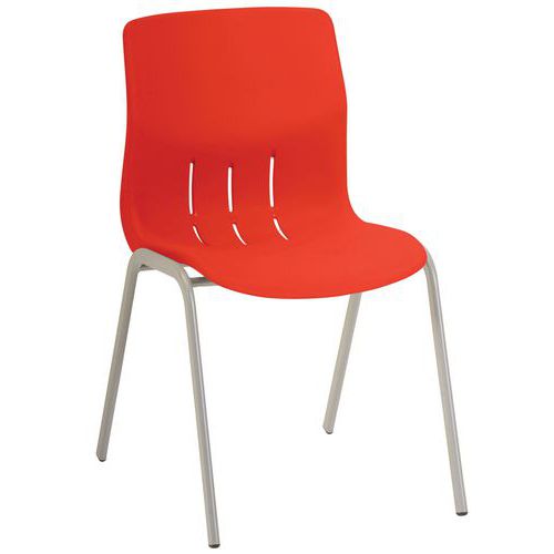 Chaises Réunion Rio M2 Pièt.oblong Alu 9777 Rouge