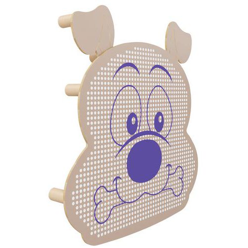 Panneau Acousti-kids Mural Modèle Chien Panneau Érable