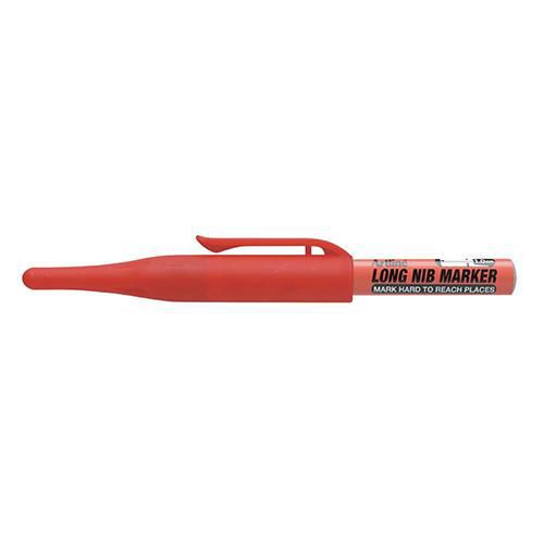 Artline - Marqueur à tête longue EKPR - Rouge - Pointe 1 mm - Idéal pour zones difficiles d'accès