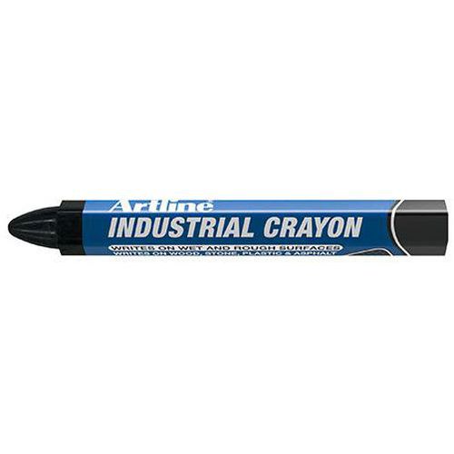 Artline - Crayon cire industriel Noir - Marquage résistant -15°C à +70°C