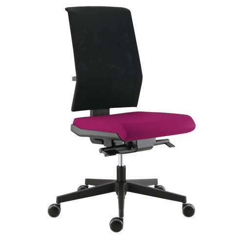 Chaise Tela Résille Assise Magenta Ht Dossier Synchro Plus