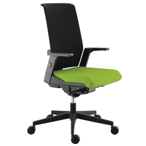 Fauteuil Tela Résille Assise Pistache Ht Dossier Synchro Plus