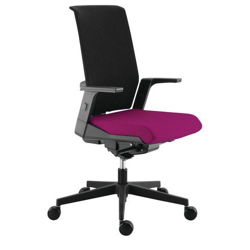 Fauteuil Tela Résille Assise Magenta Ht Dossier Synchro Plus