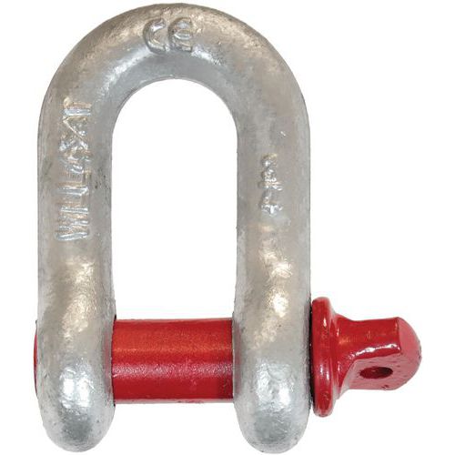 Godet - Manille droite acier HR - CMU 1000kg - Levage sécurisé CE