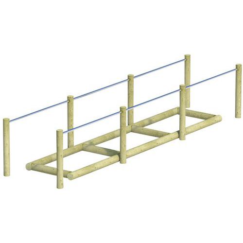 Mobextan - Passage à granulométrie variable 2 rampes 3 travées - 4.88m x 0.93m x 0.74m - Rééducation et réadaptation