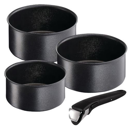 Série de 3 casseroles 16-18-20 cm + poignée -Ingenio Expertise-TEFAL