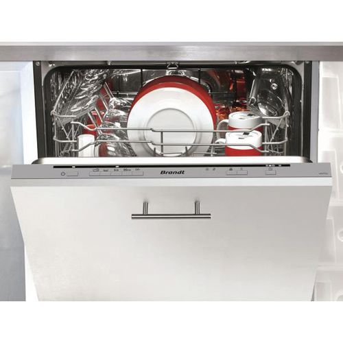 Lave-vaisselle Tout-intégrable BRANDT-VH1772J -L60cm-12couv-5prog.