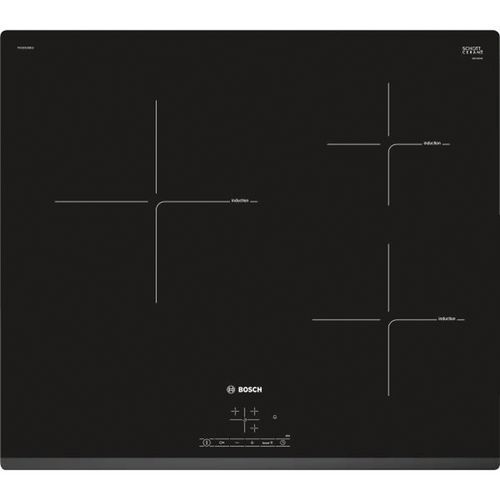 Table de cuisson induction BOSCH - PUC631BB1E - L.59.2 cm-noir Table de cuisson induction BOSCH - PUC631BB1E - L.59.2 cm-noir
