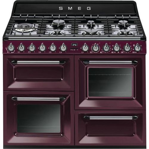Piano de cuisson mixte SMEG - TR4110RW1 - L.110 cm- bordeaux Piano de cuisson mixte SMEG - TR4110RW1 - L.110 cm- bordeaux