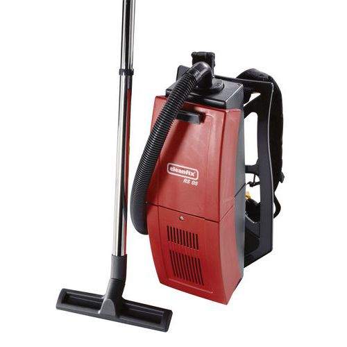 Cleanfix - Aspirateur dorsal RS 05 - 4.5L - 650W - Rouge/Noir - Léger et Puissant