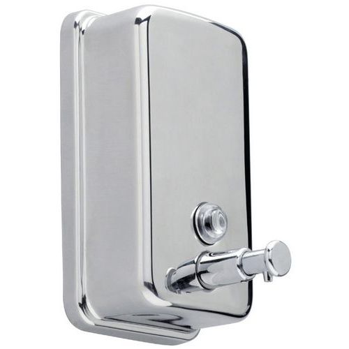 JVD - Distributeur Savon Savinox 450 ml Inox Brillant - Poussoir - Argent - Hygiène et Durabilité