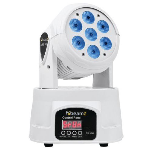 Mini Lyre Mhl74 -7x Led 10 W Blanc