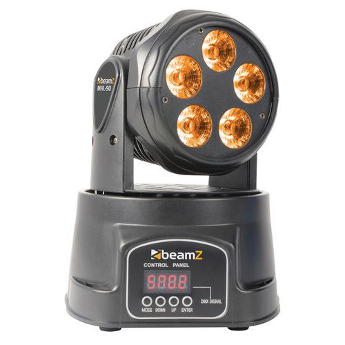 Mini Lyre Wash Mhl90 - 5x Leds 18 W Rgbaw-uv