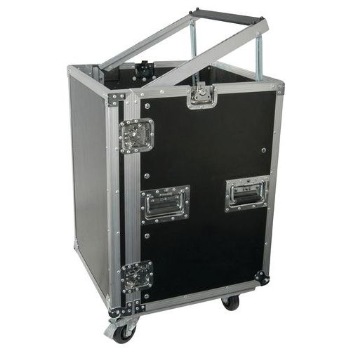 Flightcase 19 16u Pd-f16u8 à Roulettes