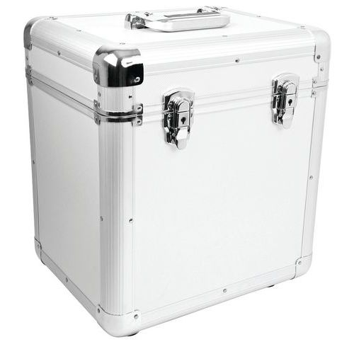 Valise 12 Rc100 Pour 100 Disques Vinyl Argent