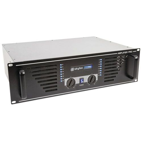 Amplificateur Professionnel Sky-2000b 2x1000 Watt Noir