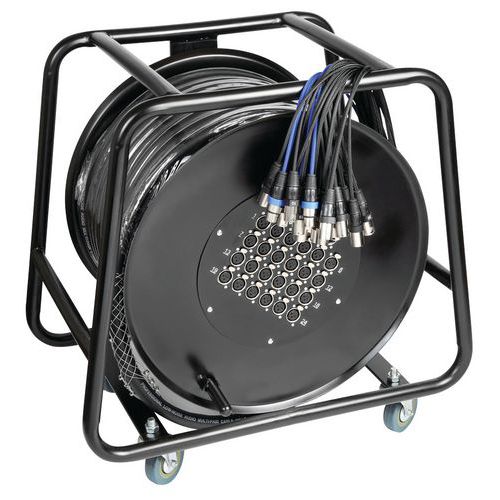 Câble Sur Tambour 24 Entrées 4 Sorties Xlr 30 M