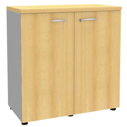 Armoire Portes Battantes L 86/h 86 Cms 1812 Hêtre/alu