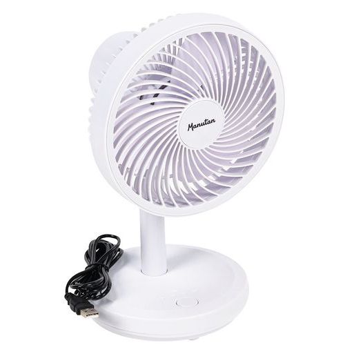 Ventilateur de Bureau - TRAHOO - Ventilateurs de table - Bleu - Oscillation - 5 vitesses