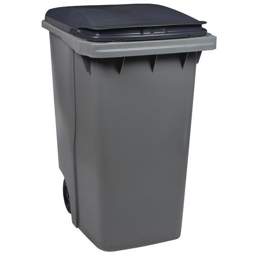 Conteneur Korok 2 Roues - 340l - Sans Barre - Gris / Gris