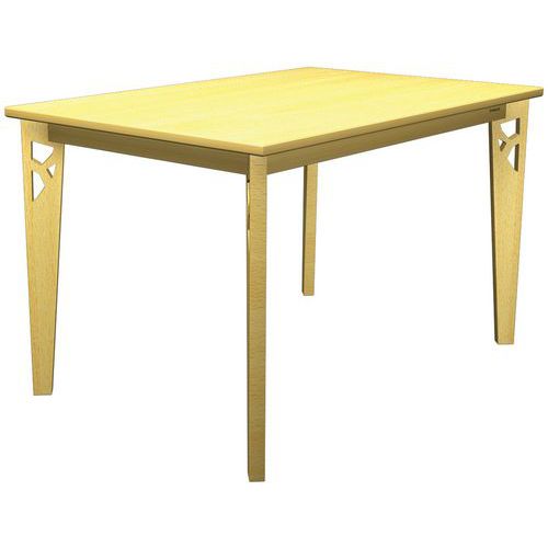 Table Iriss 120 X 80 Cm 4p - Stratifié Hêtre/hêtre Naturel