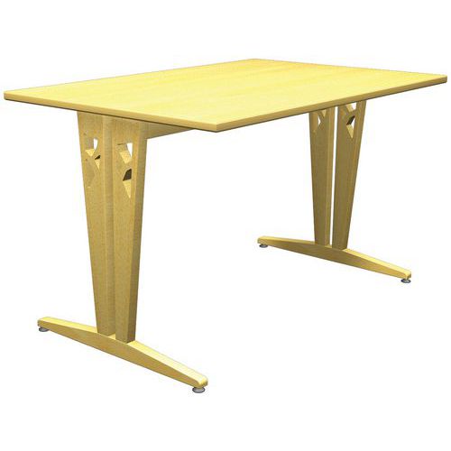 Table Iriss 120 X 80 Cm Dl - Stratifié Hêtre/hêtre Naturel