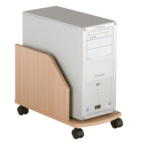 Support UC avec côtes hêtre - Mobilier de bureau éco-responsable - 35x50x28 cm - PEFC