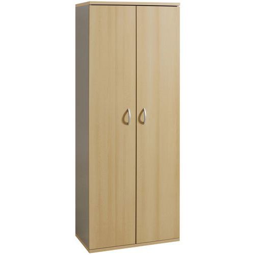 Armoire Ptes Battantes Clap/dalia 90 X 200 X 45 Cm Hêtre/alu