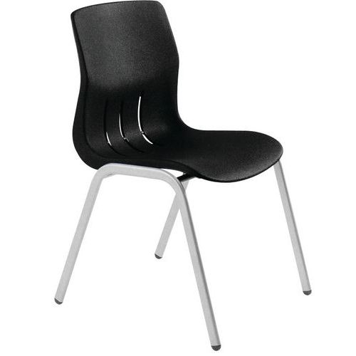 Chaises Réunion Rio Pièt.oblong Alu 0845 Noir