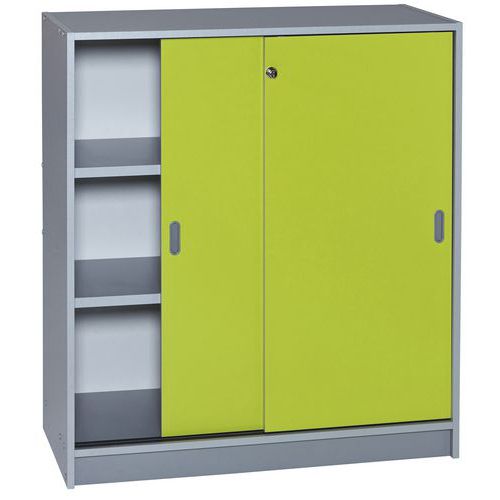 Armoire De Bureau Portes Couli Aluminium Hauteur 100 Cm 9538