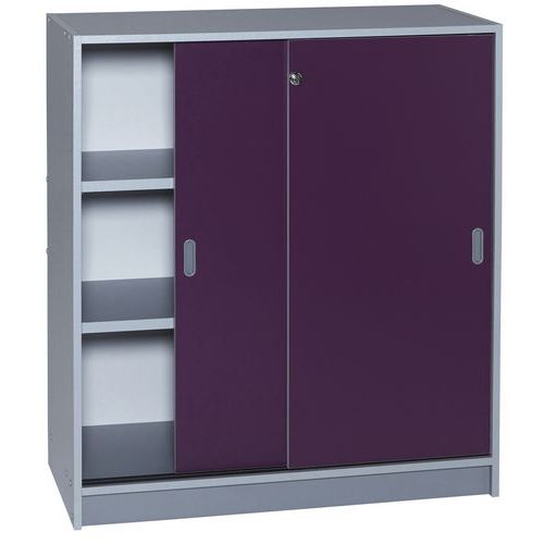 Armoire De Bureau Portes Couli Aluminium Hauteur 100 Cm 9536