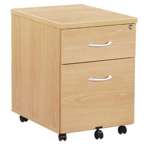 Caisson Mobile 2 Tiroirs Quatuor Chêne