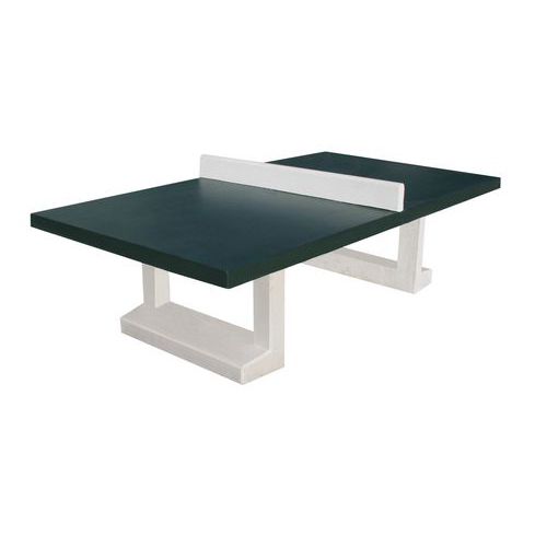 Table Tt Béton Duel 2 Outdoor Plateau Vert
