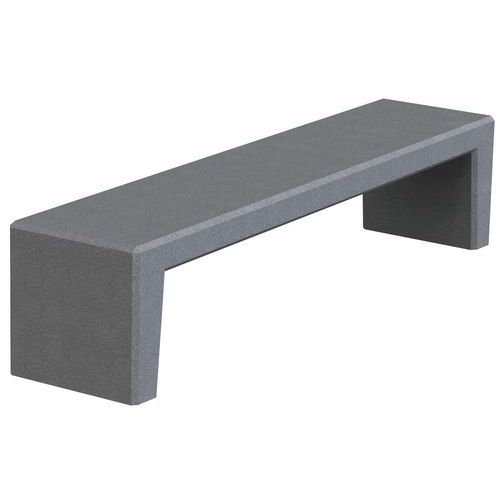 Banquette Story Béton Finition Gris Anthracite - L. 150 Cm