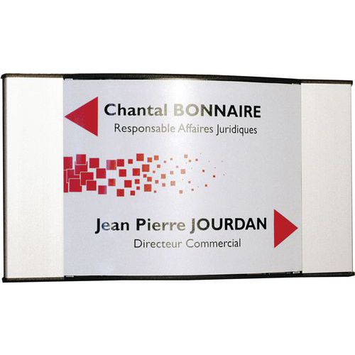Planorga - Plaque Signalétique Murale A5 15 x 30,5 cm - Affichage Clair et Durable