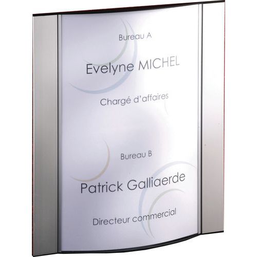 Planorga - Plaque Signalétique Murale A4 - 30.5 x 30.5 cm - Durable et Claire