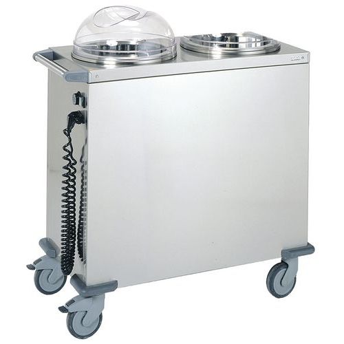 Chariot Chauffe Assiettes 2 Piles D'assiettes