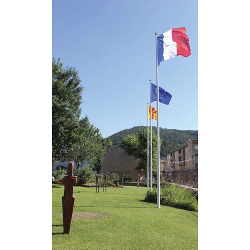 Mât fibre de verre 6 m - Mât résistant et durable - Idéal pour drapeaux