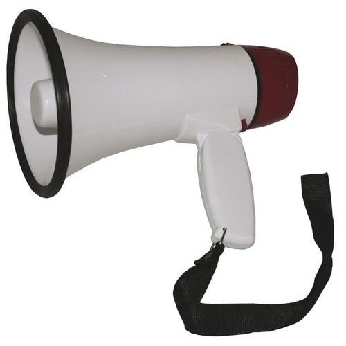 MEGAPHONE PORTE VOIX AVEC MICRO MULTI-FONCTIONS 15 WATTS