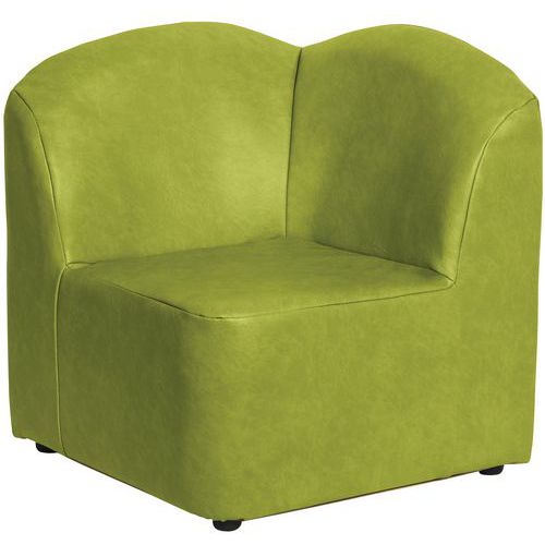 Chauffeuse Angle 90 Bowling Non Déhoussable Pvc M1 Absynthe