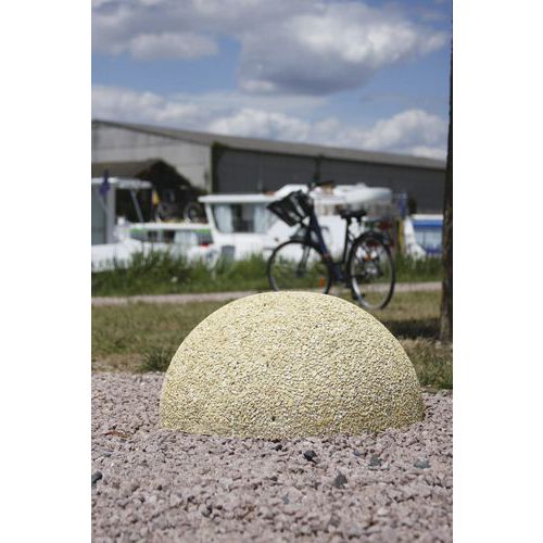 Borne Era 60 Béton Beige Ø 60 cm - À poser/sceller - Voirie - Garantie 10 ans